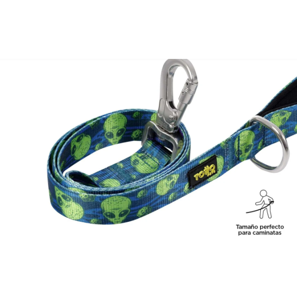 Correa para mascotas con Odye aliens talla L tottopets