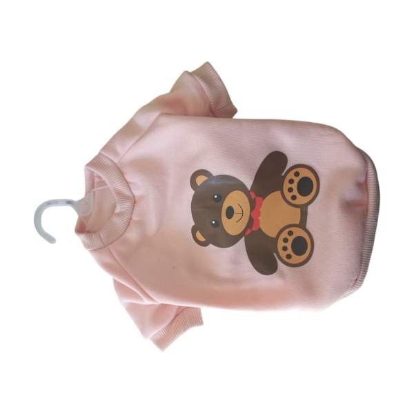 Sueter de oso rosado talla L