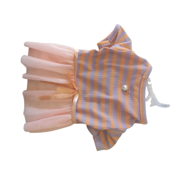 Vestido con tutu rosa talla M para mascotas