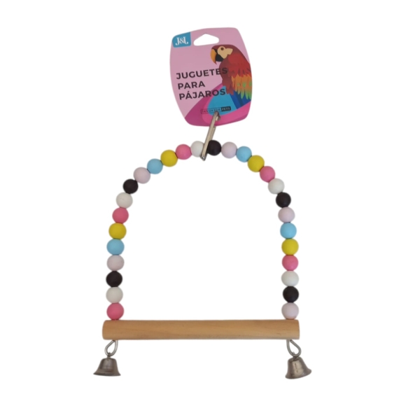 colgador de madera para ave