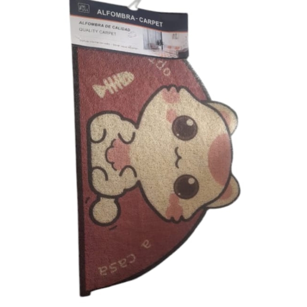 Alfombra de Gatos roja