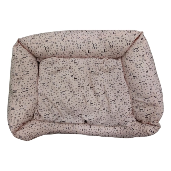 Cama rosada con diseño L