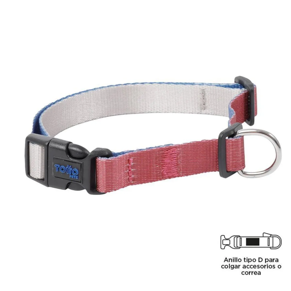 Collar ajustable Mylu rosa talla XL tottopets