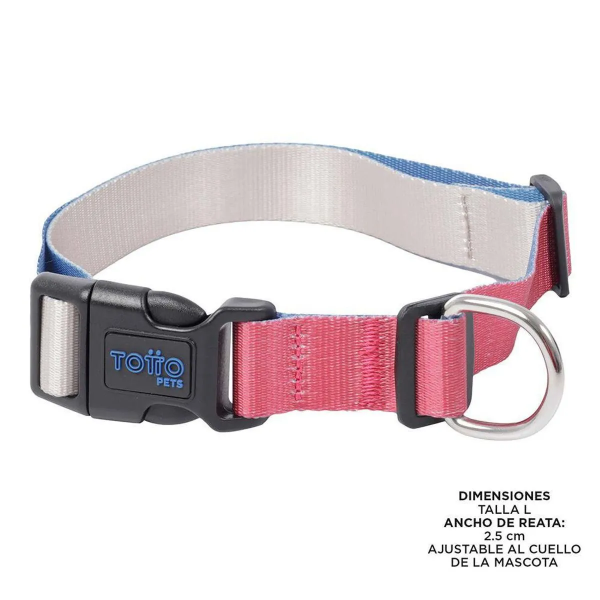 Collar ajustable Mylu rosa talla L tottopets