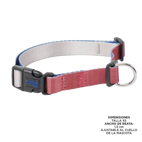 Collar ajustable Mylu rosa talla XS tottopets
